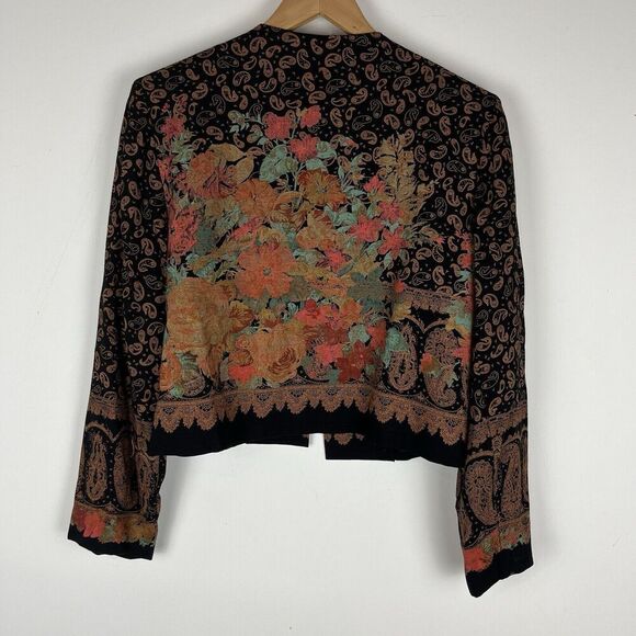 Vintage A.C Sport Floral Blazer Size 12 Made USA​​ - Picture 2 of 4